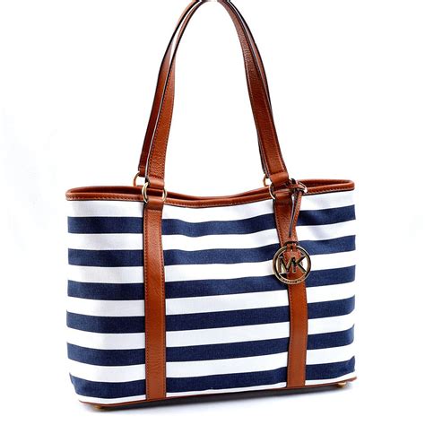 striped bags.